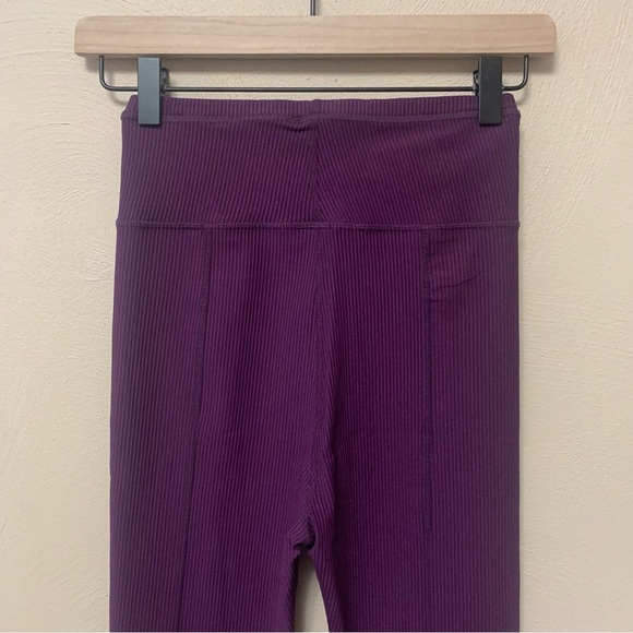 For Love & Lemons Seamed Rib Legging Size Small Plum Purple - Picture 9 of 12